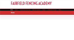 Desktop Screenshot of fairfieldfencingacademy.com